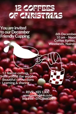December Friendly Cupping, a celebration of 12 coffees of Christmas