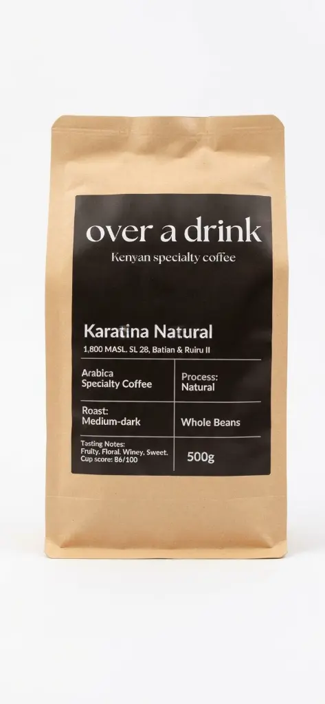 Over A Drink KARATINA Natural 500g Whole beans.webp