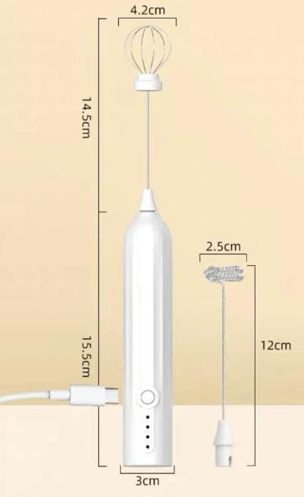 Electric Milk Frother (White)