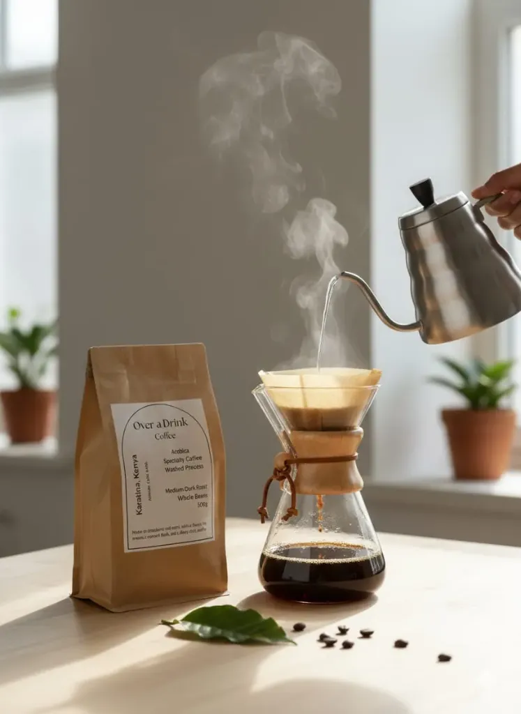 Brewtiful Dark Bundle: (250g of Coffee + 400ml Glass Chemex + 100pcs Paper)