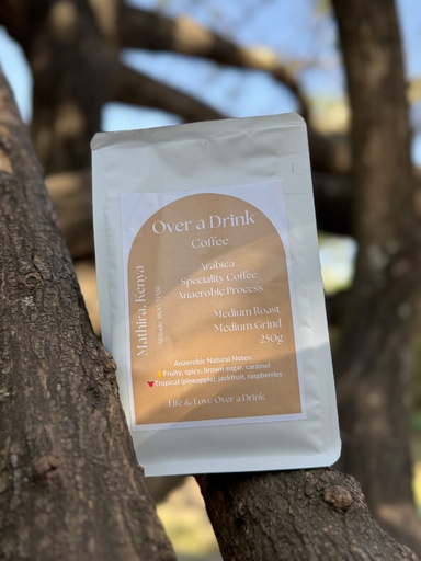Over a Drink Coffee: Mathira (Kenya) Anaerobic Medium Roast Medium Grind